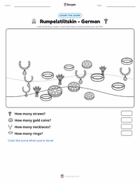 Rumpelstiltskin - German printable worksheet preview