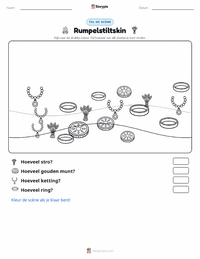 Repelsteeltje - Duits afdrukbare werkblad voorbeeld