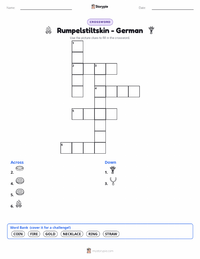 Rumpelstiltskin - German printable worksheet preview