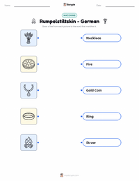 Rumpelstiltskin - German printable worksheet preview