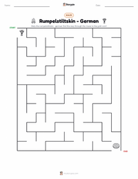 Rumpelstiltskin - German printable worksheet preview