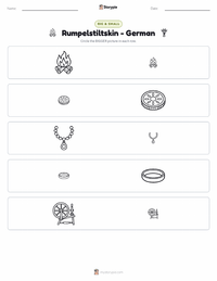 Rumpelstiltskin - German printable worksheet preview