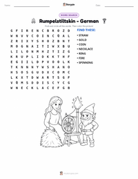 Rumpelstiltskin - German printable worksheet preview