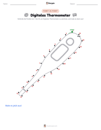 Digitalthermometer druckbare Arbeitsblatt Vorschau