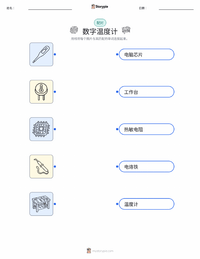 数字温度计 可打印工作表预览