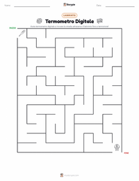 Anteprima della scheda stampabile di Termometro Digitale