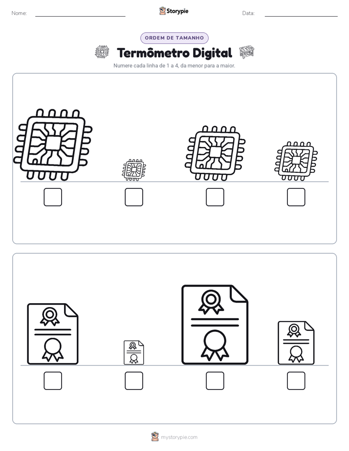 Ordem de Tamanho