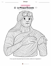 Page de coloriage Selkie - Écossais pour les enfants