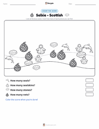 Selkie - Scottish printable worksheet preview