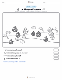 Aperçu de la feuille de travail imprimable Selkie - Écossais