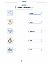 Selkie - Scottish printable worksheet preview