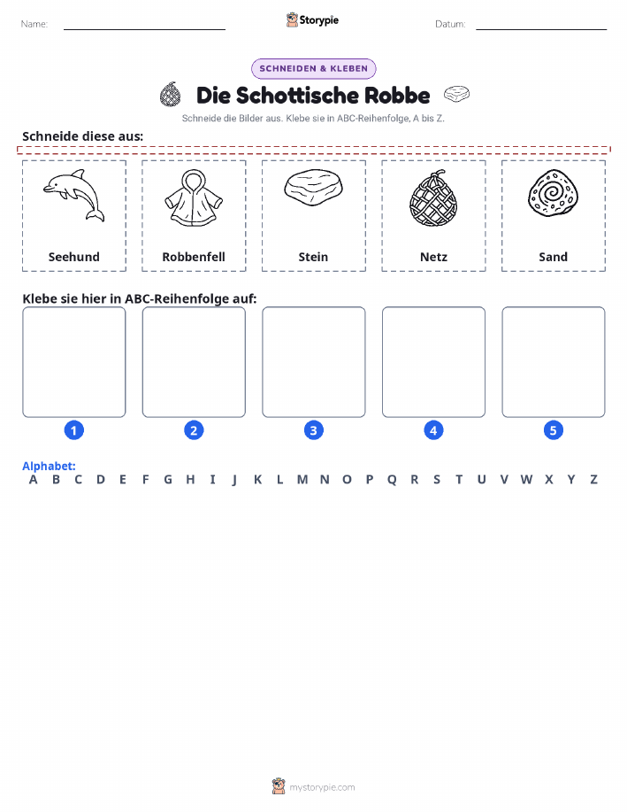Schneiden & Einfügen Alphabet