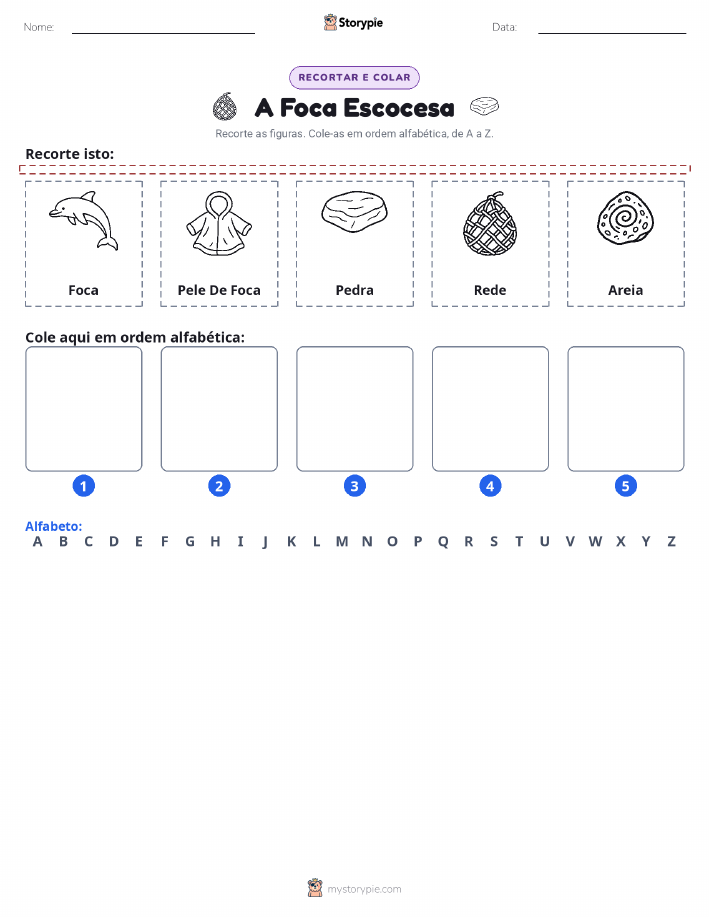 Recortar & Colar Alfabeto