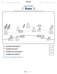 Aperçu de la feuille de travail imprimable Écosse