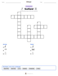 Scotland printable worksheet preview