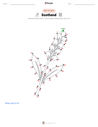 Scotland printable worksheet preview