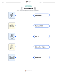 Scotland printable worksheet preview