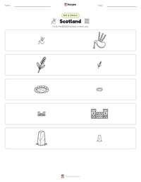 Scotland printable worksheet preview