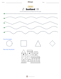 Scotland printable worksheet preview