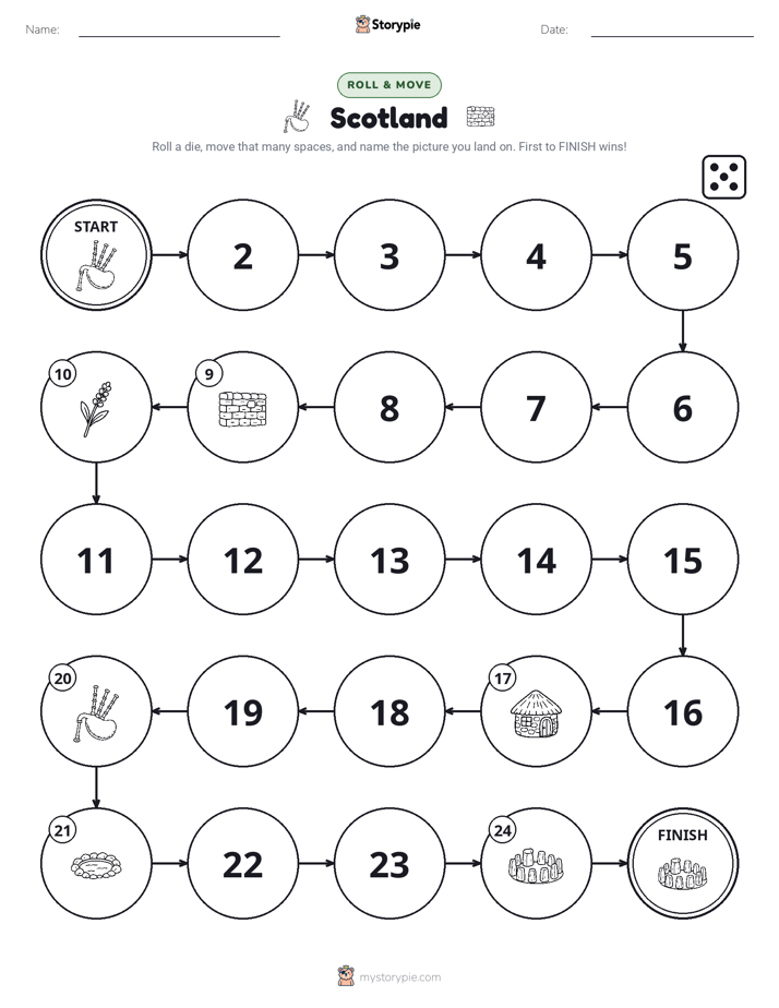 Roll & Move Game