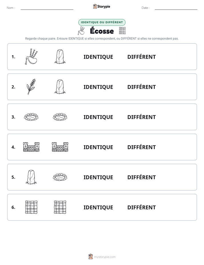 Identique ou Différent