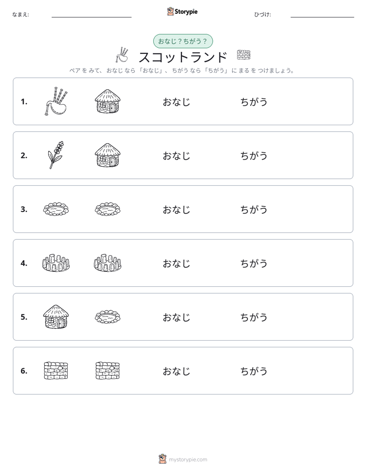 同じか違うか