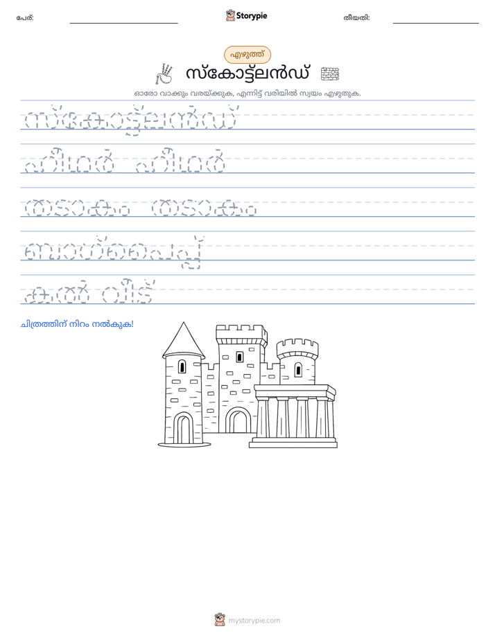 എഴുത്ത് പരിശീലനം