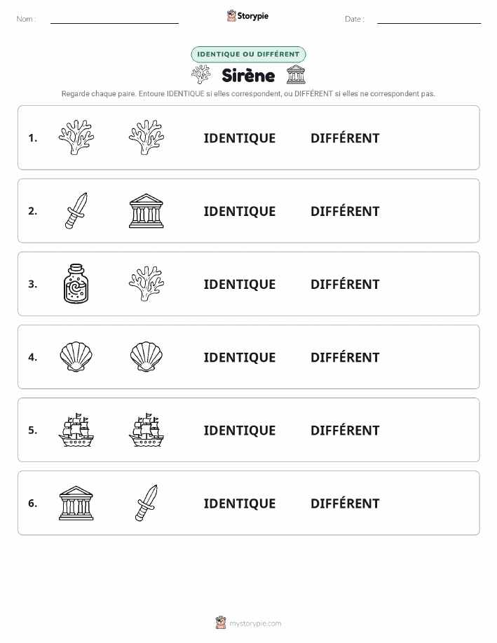 Identique ou Différent