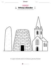 Orkney-eilanden afdrukbare werkblad voorbeeld