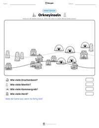 Orkneyinseln druckbare Arbeitsblatt Vorschau