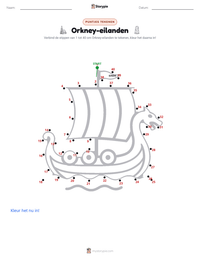 Orkney-eilanden afdrukbare werkblad voorbeeld