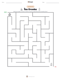 Aperçu de la feuille de travail imprimable Îles Orcades