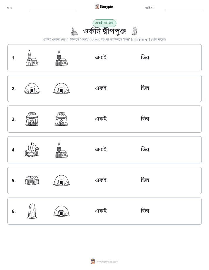 একই বা ভিন্ন