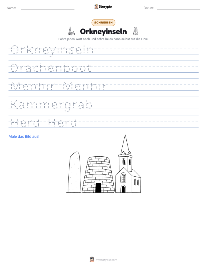 Schreibübung
