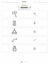 Elevator printable worksheet preview