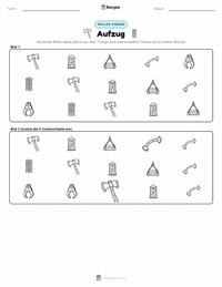 Aufzug druckbare Arbeitsblatt Vorschau