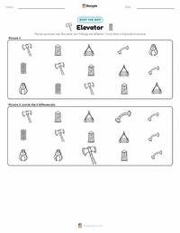 Elevator printable worksheet preview