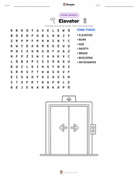 Elevator printable worksheet preview