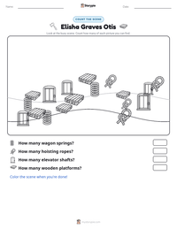 Elisha Graves Otis printable worksheet preview