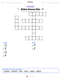 Elisha Graves Otis printable worksheet preview