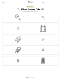 Elisha Graves Otis printable worksheet preview