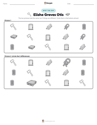Elisha Graves Otis printable worksheet preview
