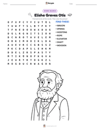 Elisha Graves Otis printable worksheet preview