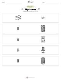 Skyscraper printable worksheet preview