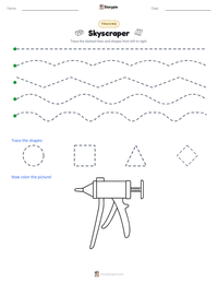 Skyscraper printable worksheet preview