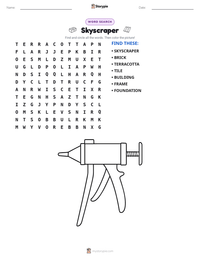 Skyscraper printable worksheet preview