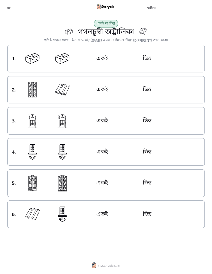 একই বা ভিন্ন