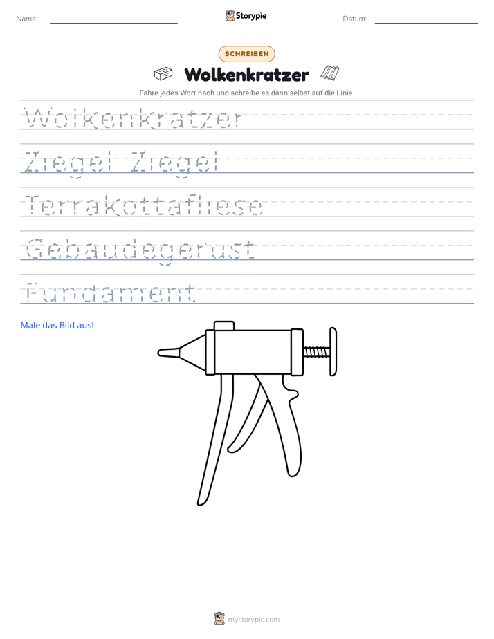 Schreibübung