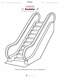 Escalator printable worksheet preview