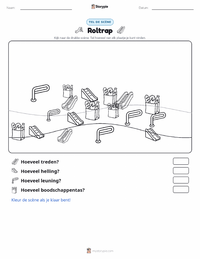 Roltrap afdrukbare werkblad voorbeeld